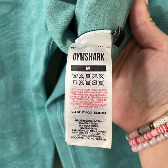 Gymshark Adapt Camo Seamless Full Length Butt Scrunch Aqua Leggings Size Medium - Picture 10 of 10
